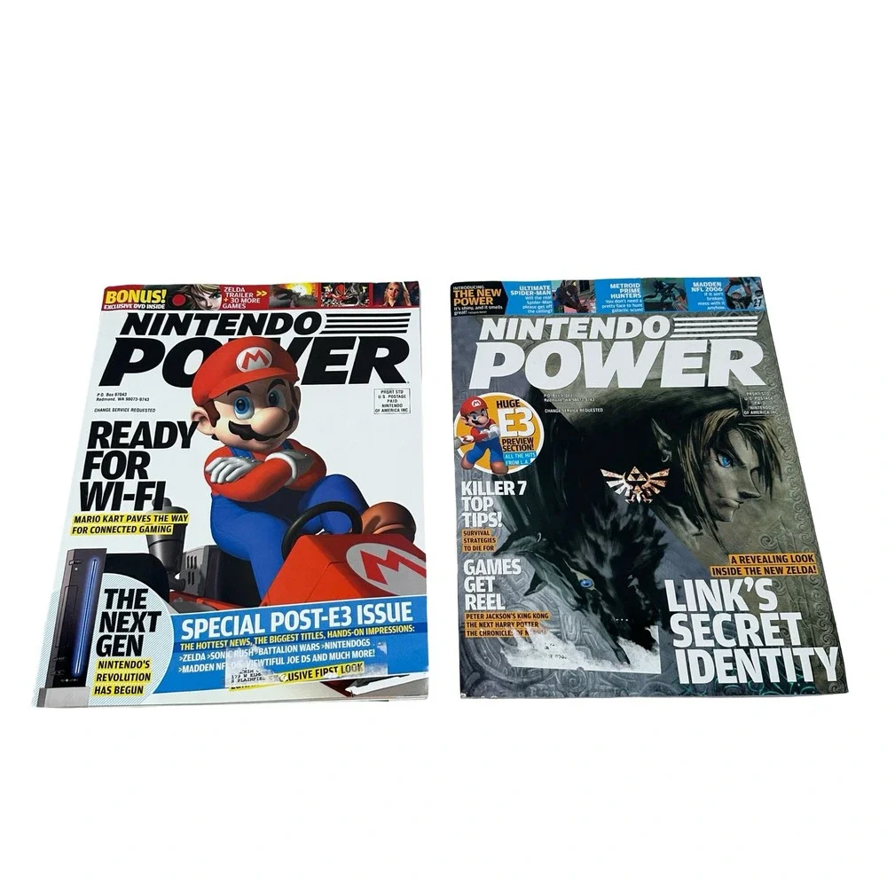 Nintendo Power Magazine 2005 Lot 193 Mario E3 Wii Reveal Zelda Twilight Princess